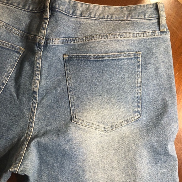 NWOT Fashion Nova Ryda Moto Skinny Jean - Light/Wash Size 42 - Picture 4 of 11